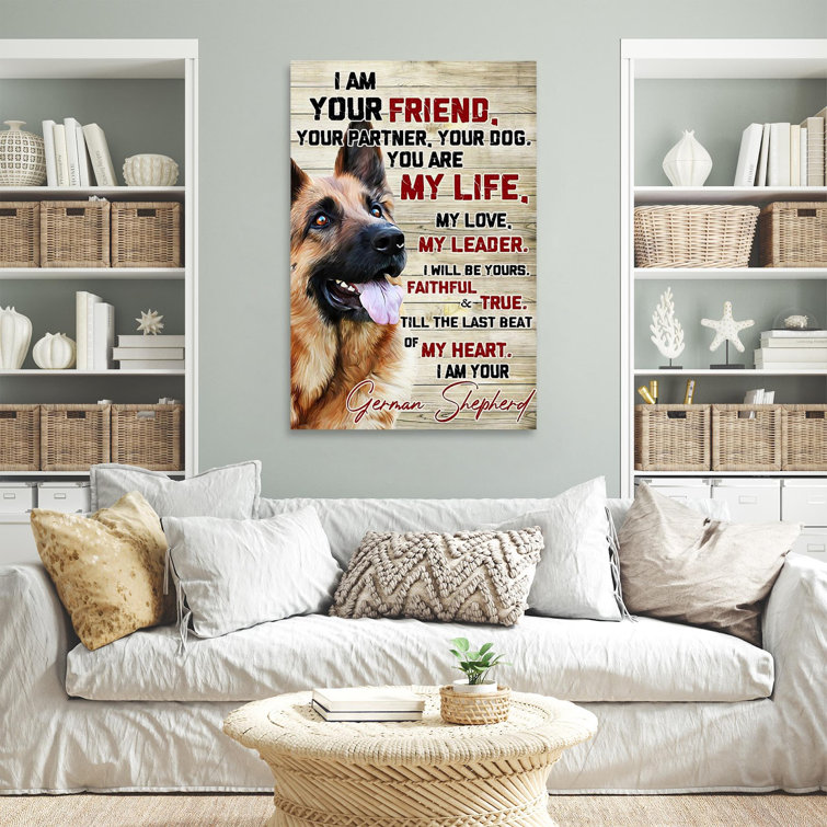 German shepherd canvas clearance prints